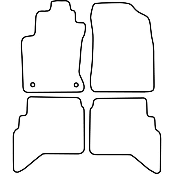 Textilmatta, kupé, Fram och bak Autostyle TM DA521 AutoStyle