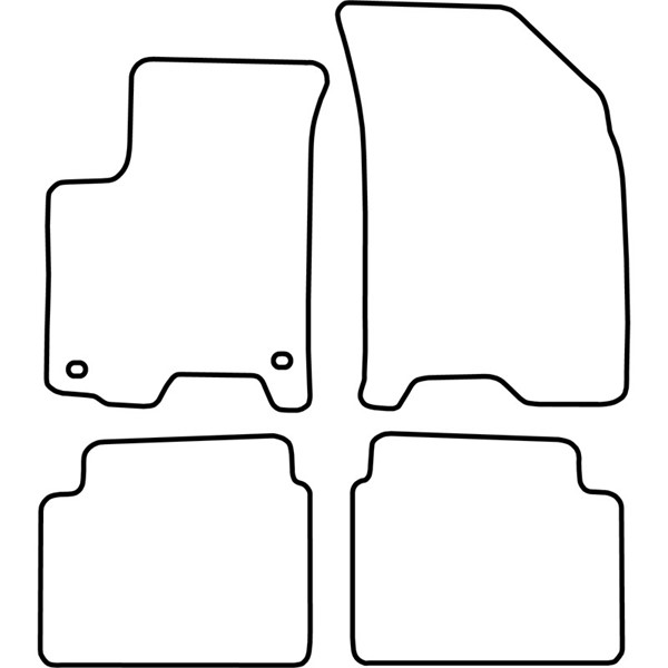 Textilmatta, kupé, Fram och bak Autostyle TM DW521 AutoStyle