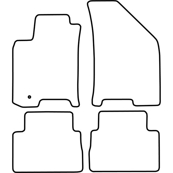 Textilmatta, kupé, Fram och bak Autostyle TM DW522 AutoStyle