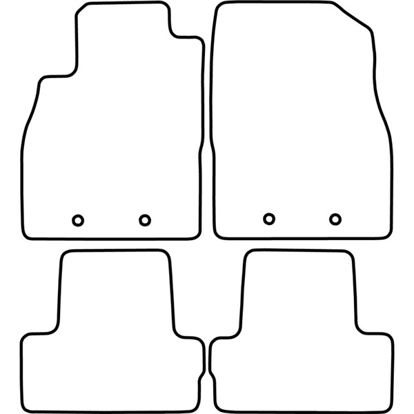 Textilmatta, kupé, Fram och bak Autostyle TM DW525 AutoStyle