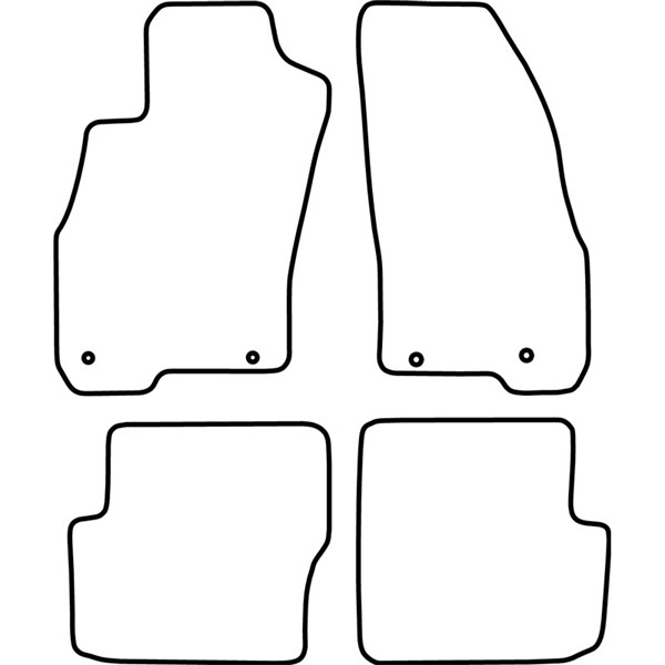 Textilmatta, kupé, Fram och bak Autostyle TM FI535 AutoStyle