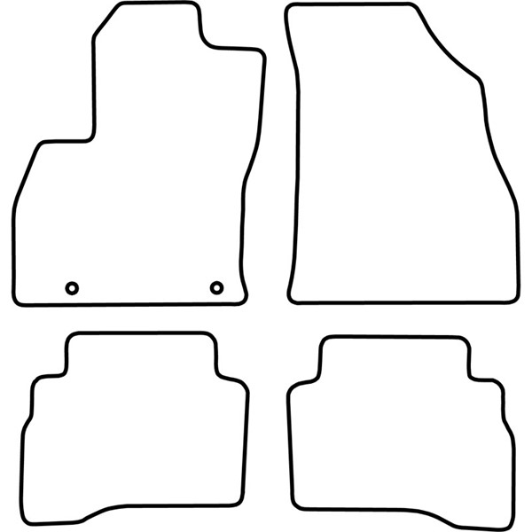 Textilmatta, kupé, Fram och bak Autostyle TM FI536 AutoStyle