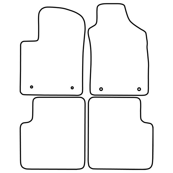 Textilmatta, kupé, Fram och bak Autostyle TM FI540 AutoStyle