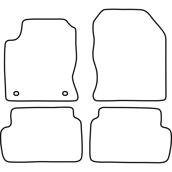 Textilmatta, kupé, Fram och bak Autostyle TM FO520V AutoStyle