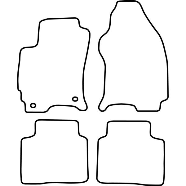 Textilmatta, kupé, Fram och bak Autostyle TM FO522V AutoStyle