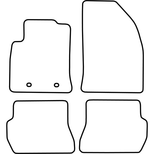 Textilmatta, kupé, Fram och bak Autostyle TM FO532V AutoStyle