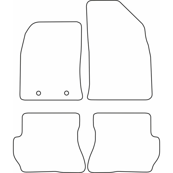 Textilmatta, kupé, Fram och bak Autostyle TM FO532V AutoStyle