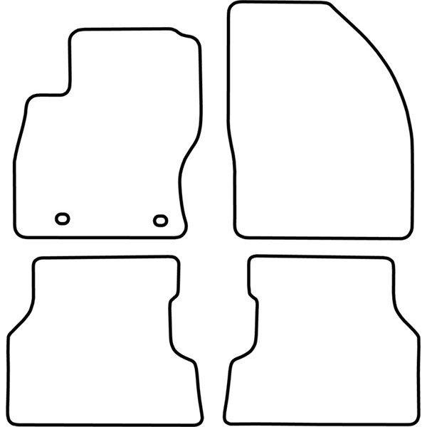 Textilmatta, kupé, Fram och bak Autostyle TM FO539V AutoStyle