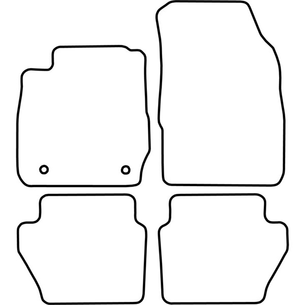 Textilmatta, kupé, Fram och bak Autostyle TM FO546 AutoStyle