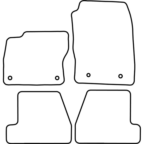 Textilmatta, kupé, Fram och bak Autostyle TM FO555 AutoStyle Textilmatta, kupé, Fram och bak Autostyle TM FO555 AutoStyle