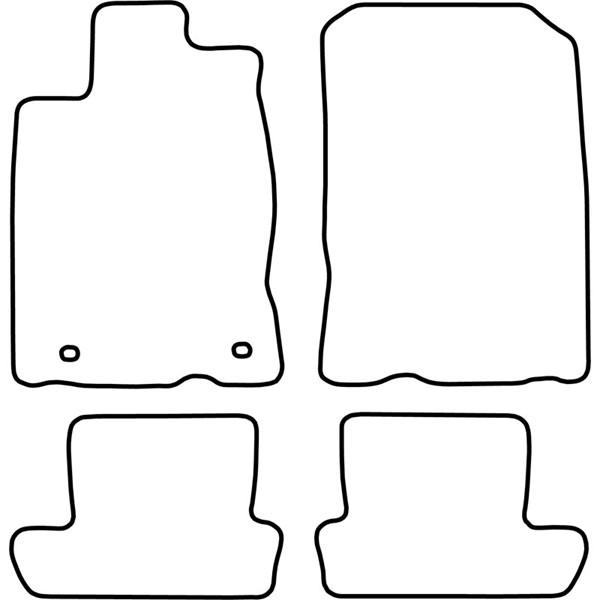 Textilmatta, kupé, Fram och bak Autostyle TM HO541 AutoStyle