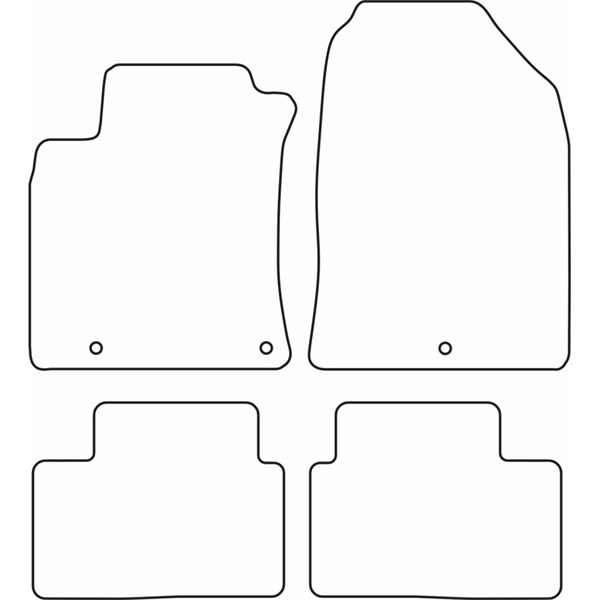 Textilmatta, kupé, Fram och bak Autostyle TM HY545 AutoStyle Textilmatta, kupé, Fram och bak Autostyle TM HY545 AutoStyle