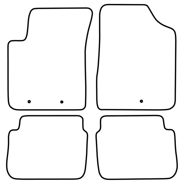 Textilmatta, kupé, Fram och bak Autostyle TM HY546 AutoStyle