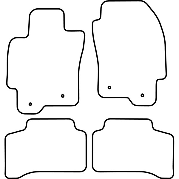 Textilmatta, kupé, Fram och bak Autostyle TM JA501 AutoStyle Textilmatta, kupé, Fram och bak Autostyle TM JA501 AutoStyle