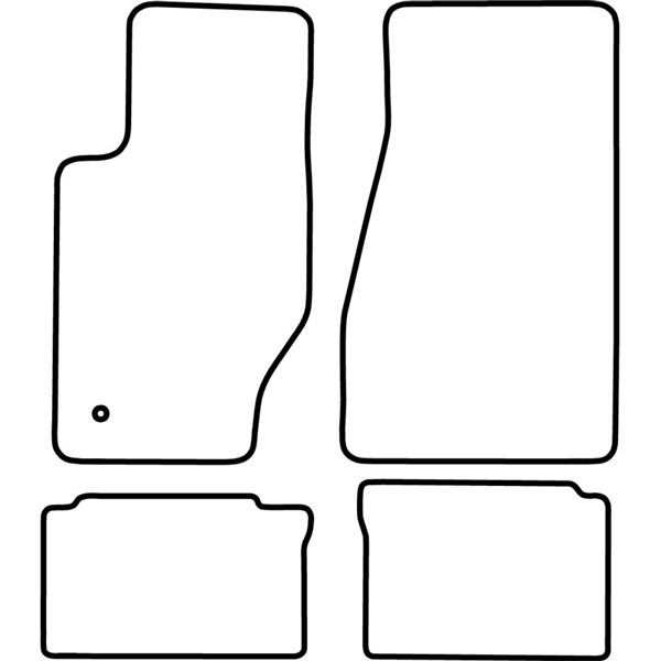 Textilmatta, kupé, Fram och bak Autostyle TM JE503 AutoStyle