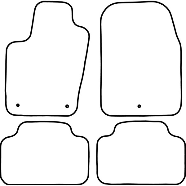 Textilmatta, kupé, Fram och bak Autostyle TM JE504 AutoStyle