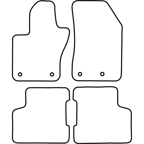 Textilmatta, kupé, Fram och bak Autostyle TM JE506 AutoStyle Textilmatta, kupé, Fram och bak Autostyle TM JE506 AutoStyle