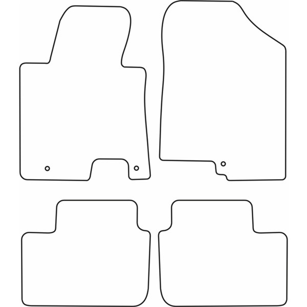 Textilmatta, kupé, Fram och bak Autostyle TM KI533 AutoStyle Textilmatta, kupé, Fram och bak Autostyle TM KI533 AutoStyle