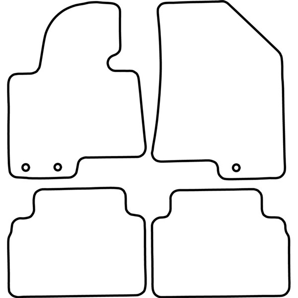 Textilmatta, kupé, Fram och bak Autostyle TM KI537 AutoStyle