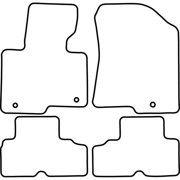 Textilmatta, kupé, Fram och bak Autostyle TM KI539 AutoStyle