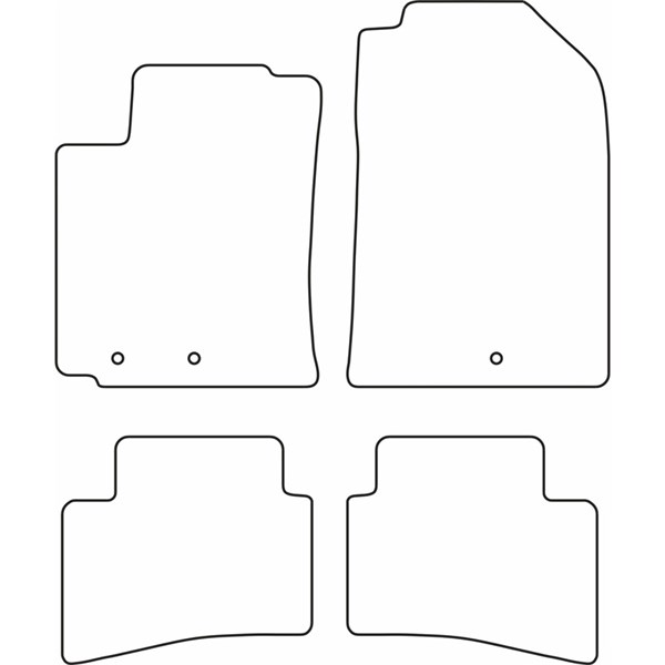 Textilmatta, kupé, Fram och bak Autostyle TM KI544 AutoStyle Textilmatta, kupé, Fram och bak Autostyle TM KI544 AutoStyle