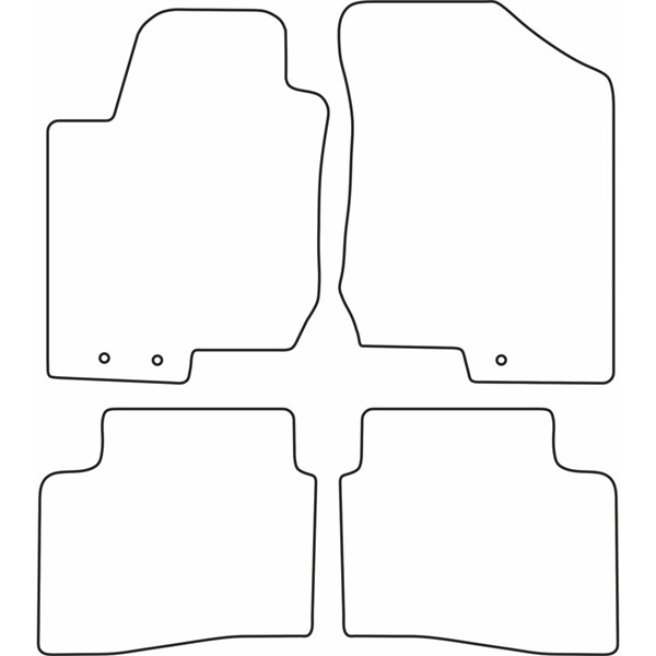Textilmatta, kupé, Fram och bak Autostyle TM KI545 AutoStyle Textilmatta, kupé, Fram och bak Autostyle TM KI545 AutoStyle