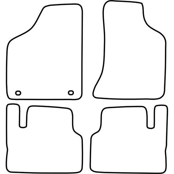 Textilmatta, kupé, Fram och bak Autostyle TM LA502 AutoStyle