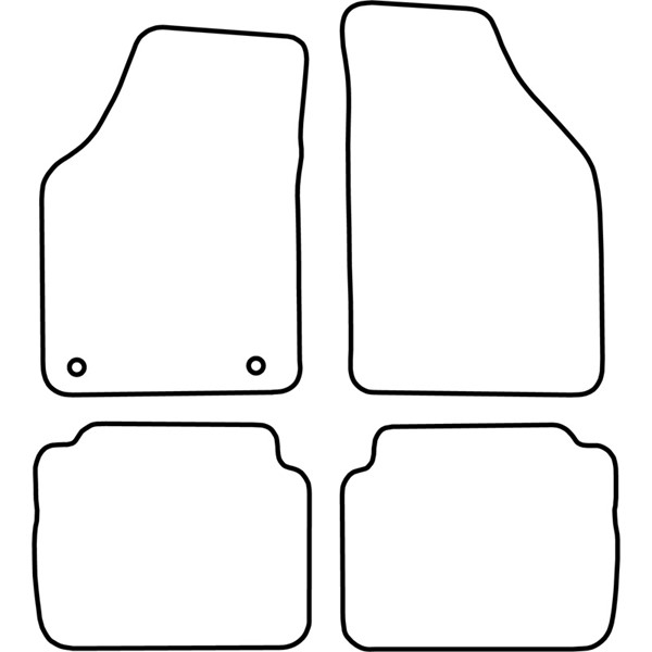 Textilmatta, kupé, Fram och bak Autostyle TM LN509 AutoStyle