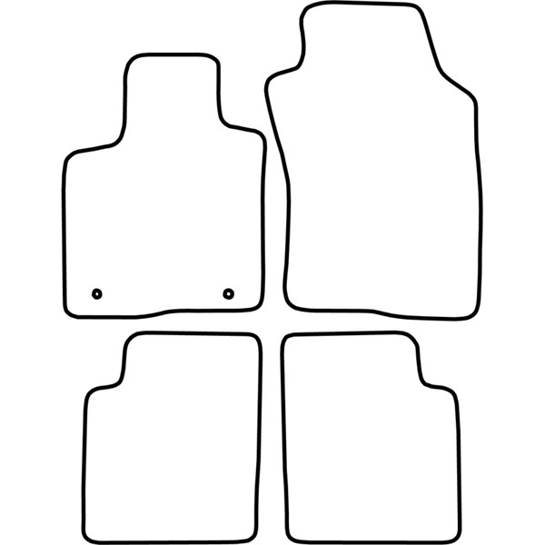 Textilmatta, kupé, Fram och bak Autostyle TM LN511 AutoStyle