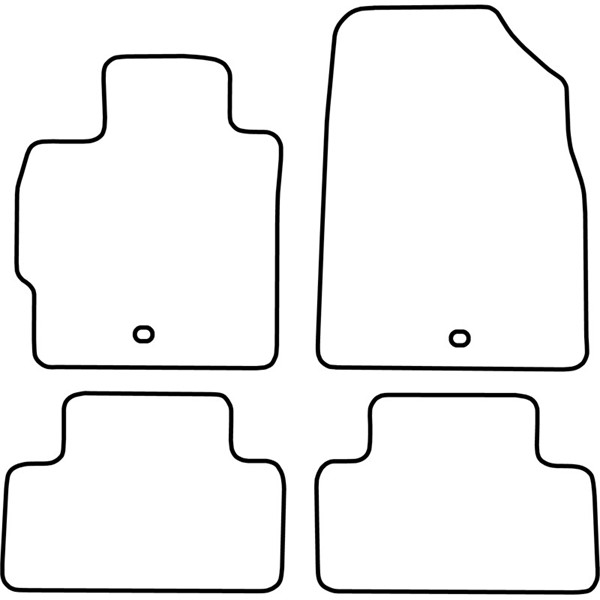Textilmatta, kupé, Fram och bak Autostyle TM MA534 AutoStyle