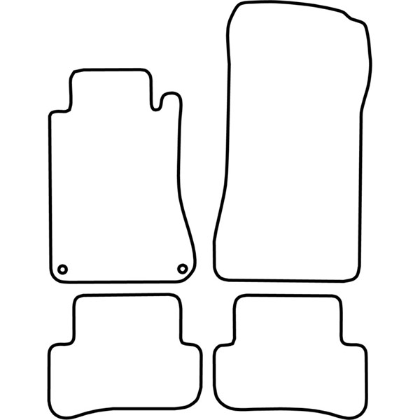 Textilmatta, kupé, Fram och bak Autostyle TM ME504V AutoStyle