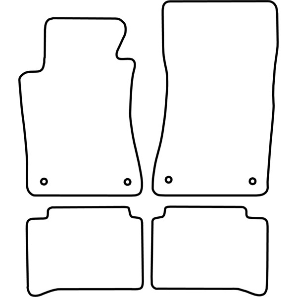 Textilmatta, kupé, Fram och bak Autostyle TM ME506V AutoStyle