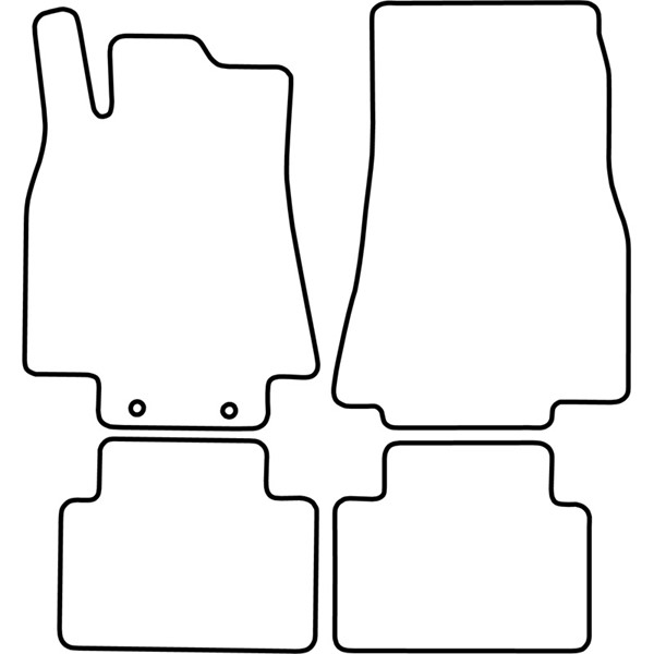 Textilmatta, kupé, Fram och bak Autostyle TM ME519V AutoStyle