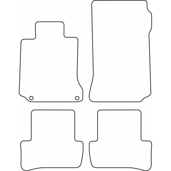 Textilmatta, kupé, Fram och bak Autostyle TM ME523V AutoStyle