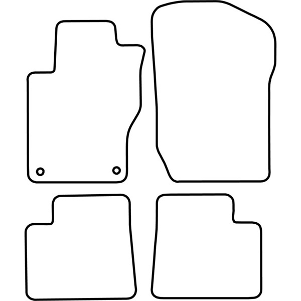 Textilmatta, kupé, Fram och bak Autostyle TM ME545 AutoStyle