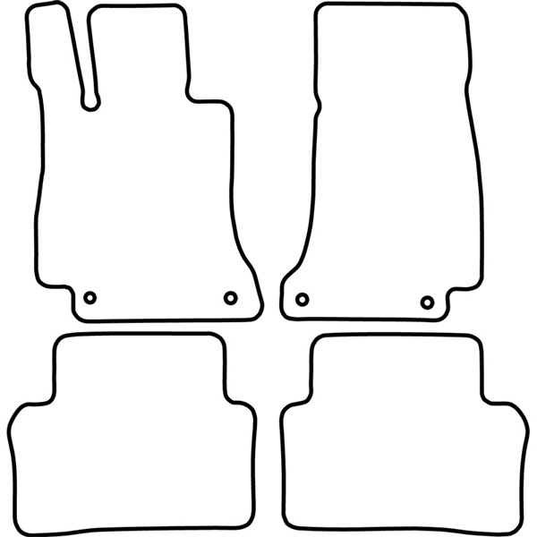 Textilmatta, kupé, Fram och bak Autostyle TM ME555 AutoStyle