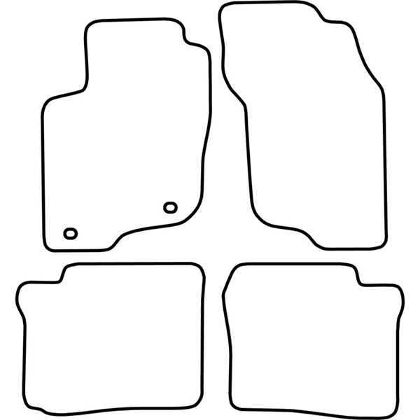 Textilmatta, kupé, Fram och bak Autostyle TM MT528 AutoStyle