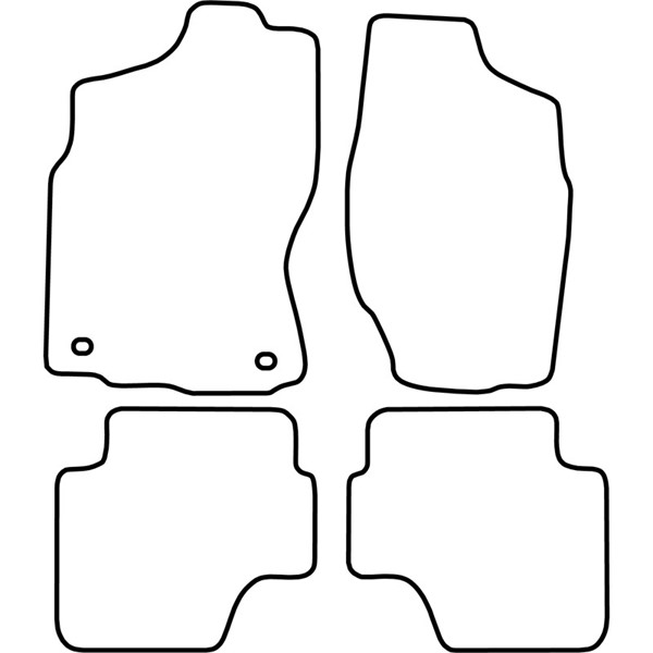 Textilmatta, kupé, Fram och bak Autostyle TM NI537 AutoStyle