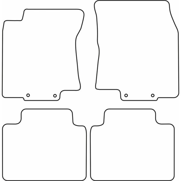 Textilmatta, kupé, Fram och bak Autostyle TM NI538 AutoStyle