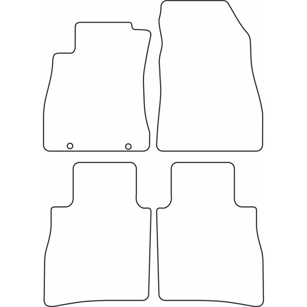 Textilmatta, kupé, Fram och bak Autostyle TM NI539 AutoStyle