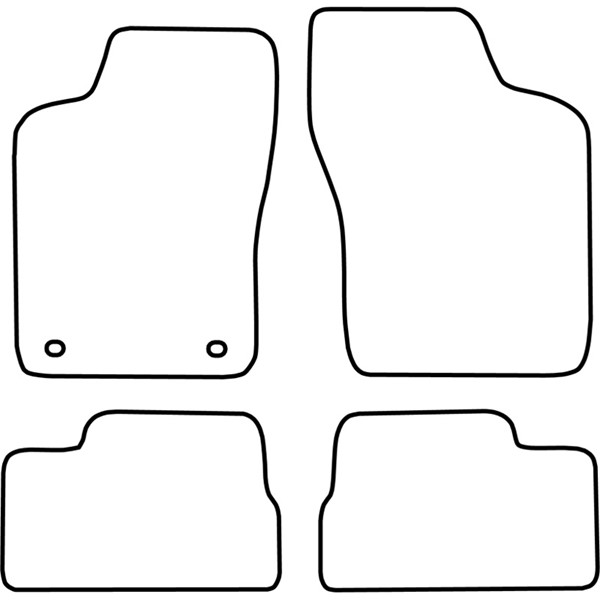 Textilmatta, kupé, Fram och bak Autostyle TM OP506 AutoStyle