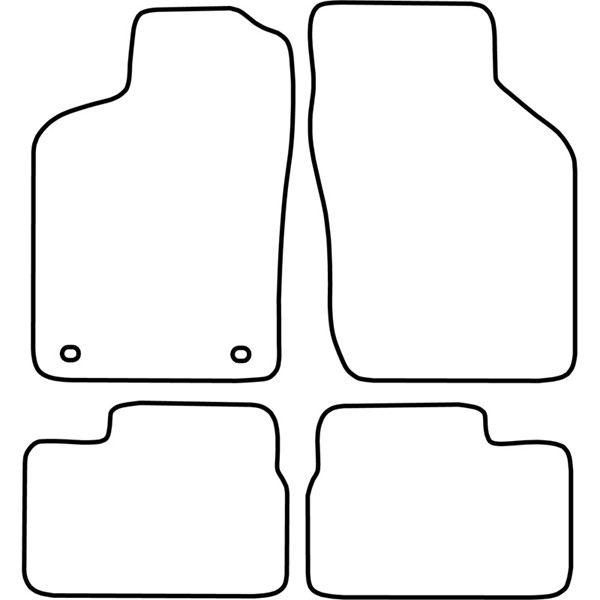 Textilmatta, kupé, Fram och bak Autostyle TM OP510 AutoStyle