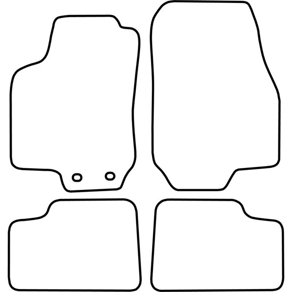 Textilmatta, kupé, Fram och bak Autostyle TM OP517V AutoStyle