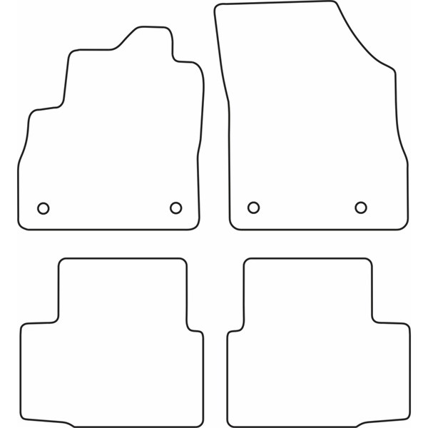 Textilmatta, kupé, Fram och bak Autostyle TM OP546 AutoStyle Textilmatta, kupé, Fram och bak Autostyle TM OP546 AutoStyle