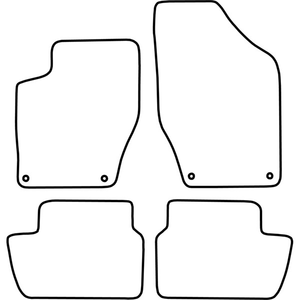 Textilmatta, kupé, Fram och bak Autostyle TM PE529V AutoStyle