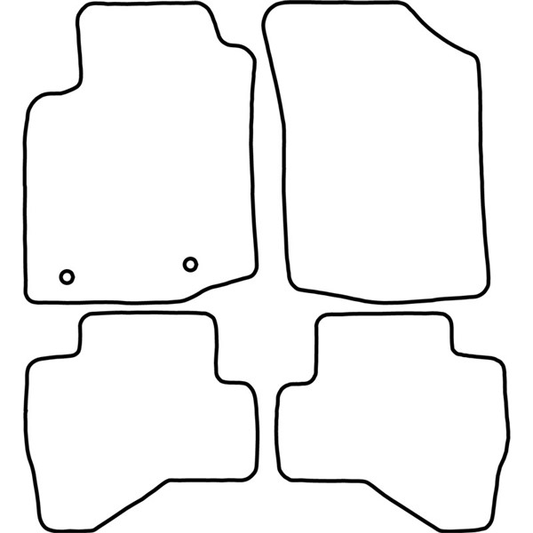Textilmatta, kupé, Fram och bak Autostyle TM PE538 AutoStyle