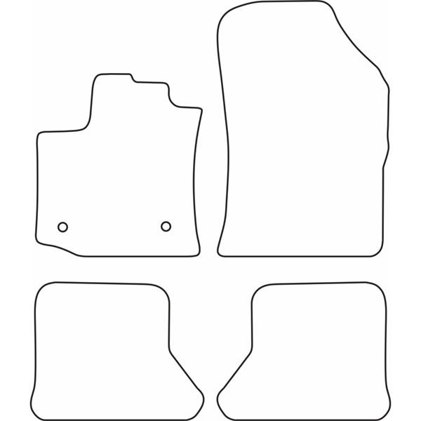 Textilmatta, kupé, Fram och bak Autostyle TM RE548 AutoStyle