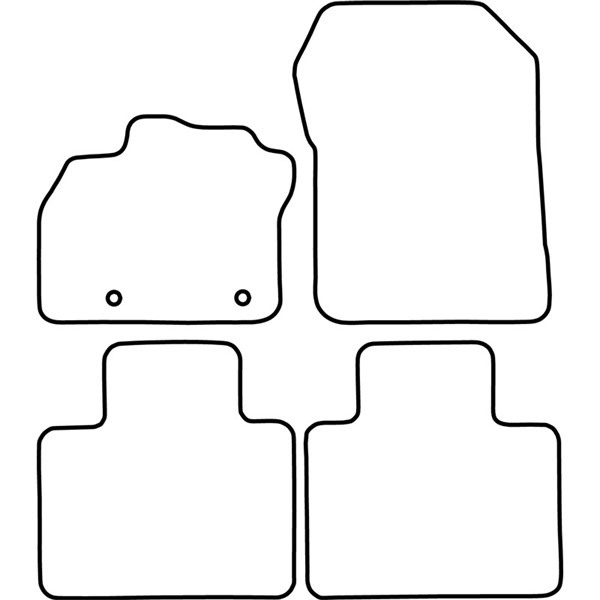 Textilmatta, kupé, Fram och bak Autostyle TM RE553 AutoStyle