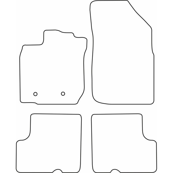 Textilmatta, kupé, Fram och bak Autostyle TM RE555 AutoStyle Textilmatta, kupé, Fram och bak Autostyle TM RE555 AutoStyle