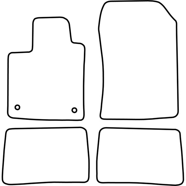 Textilmatta, kupé, Fram och bak Autostyle TM RE560 AutoStyle